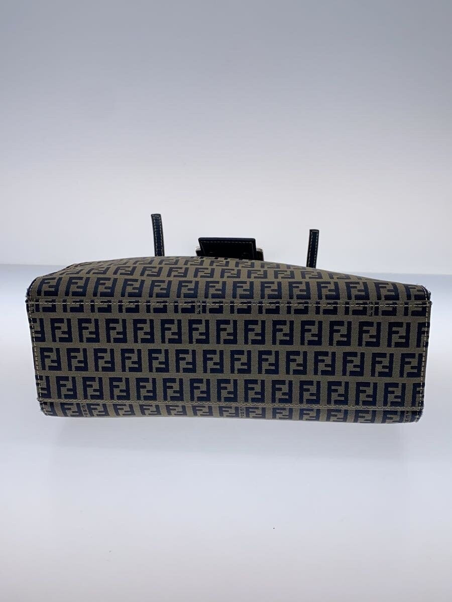 FENDI Hand Bag Tote Purse FF Zucchino Canvas Authentic