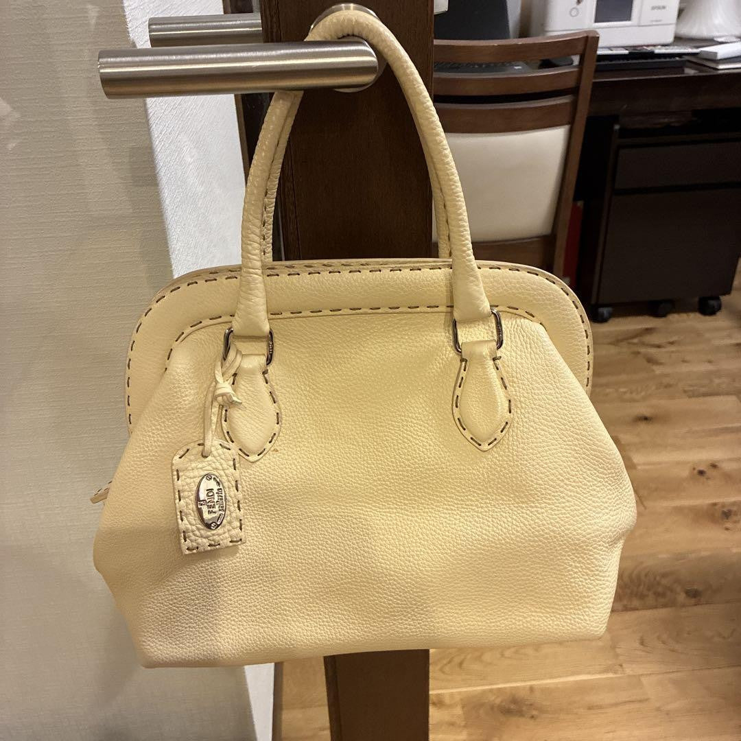 FENDI Hand Bag Tote Purse Selleria Authentic