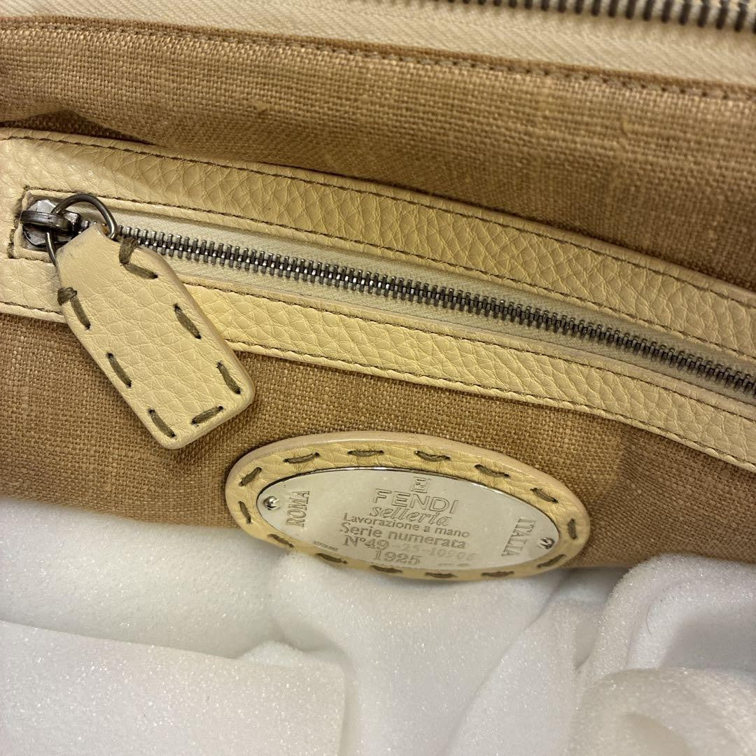 FENDI Hand Bag Tote Purse Selleria Authentic