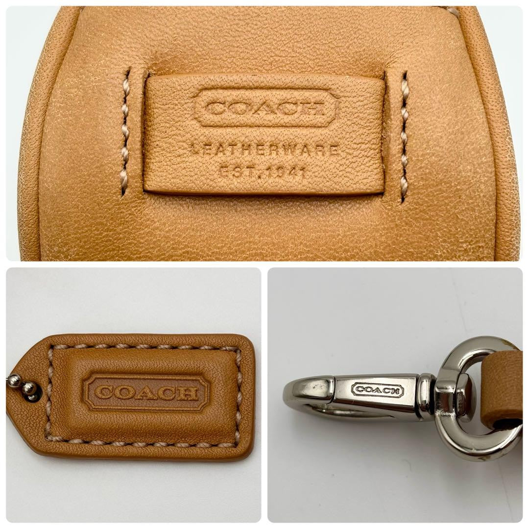 COACH Shoulder Bag Purse 7785 Leather Brown Authentic