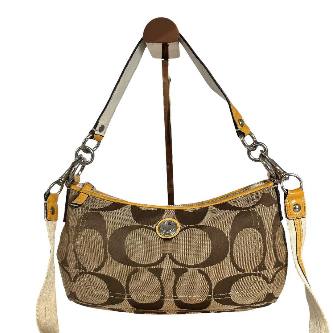 COACH Hand Shoulder Bag Tote Purse Signature Authentic