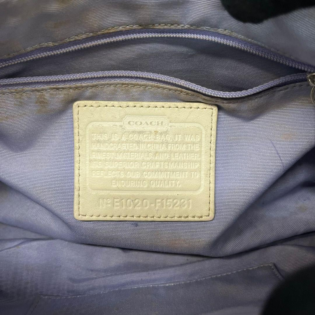 COACH Hand Shoulder Bag Tote Purse Signature Authentic