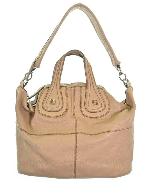 GIVENCHY Hand Bag Tote Purse Nightingale Pink Beige Authentic