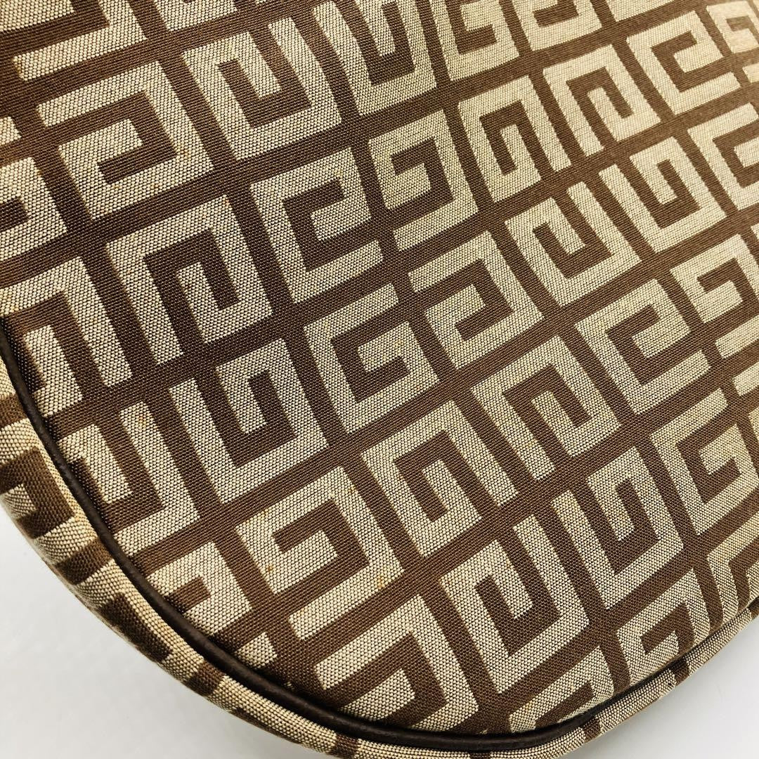 GIVENCHY Hand Bag Tote Purse 4G Leather Brown Authentic