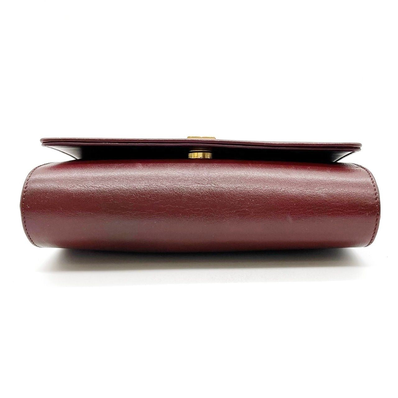 GIVENCHY Clutch Bag Second Bag 4G Leather Bordeaux Authentic