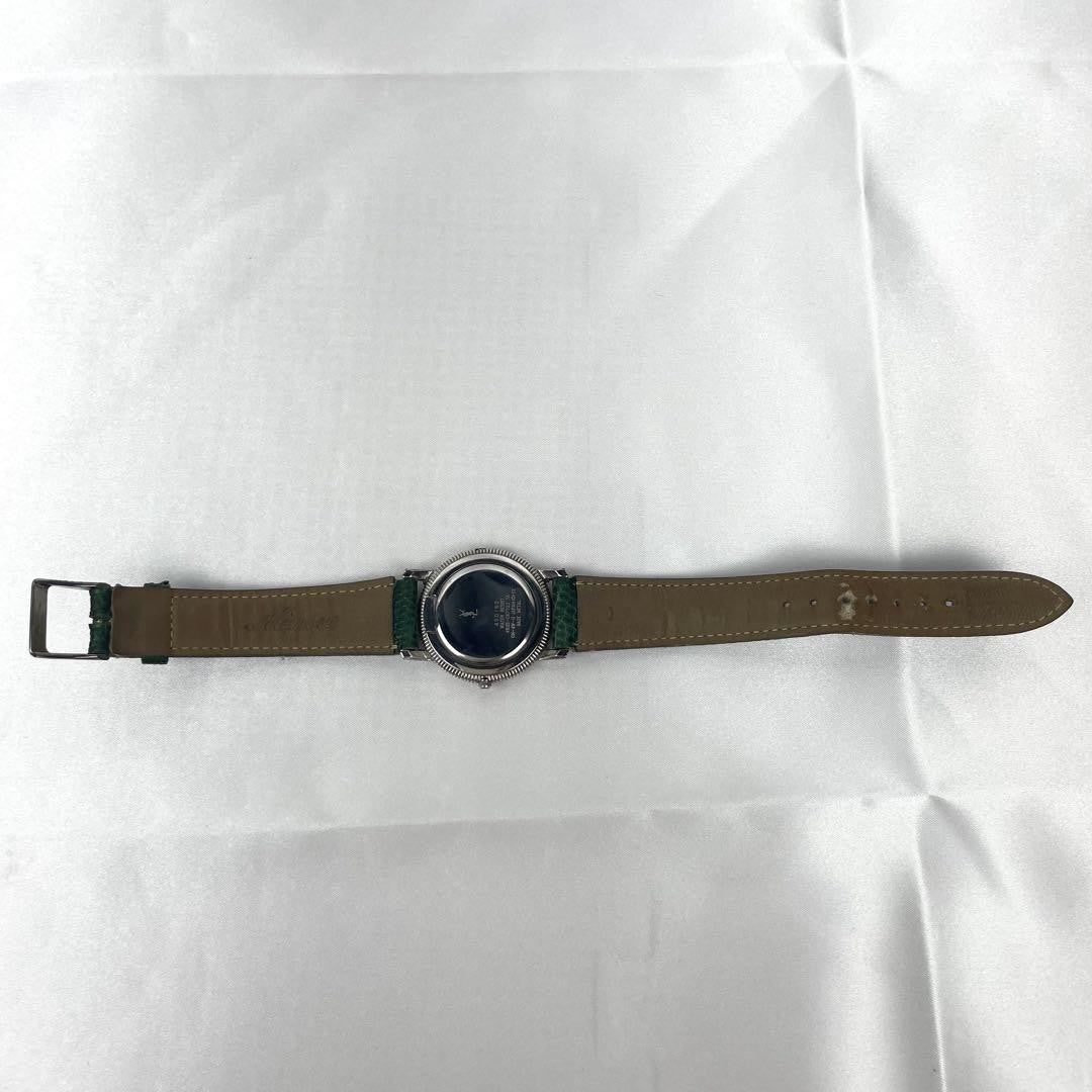 Saint Laurent Quartz Watch Wristwatch YSL Cassandra Green White Women's Auth
