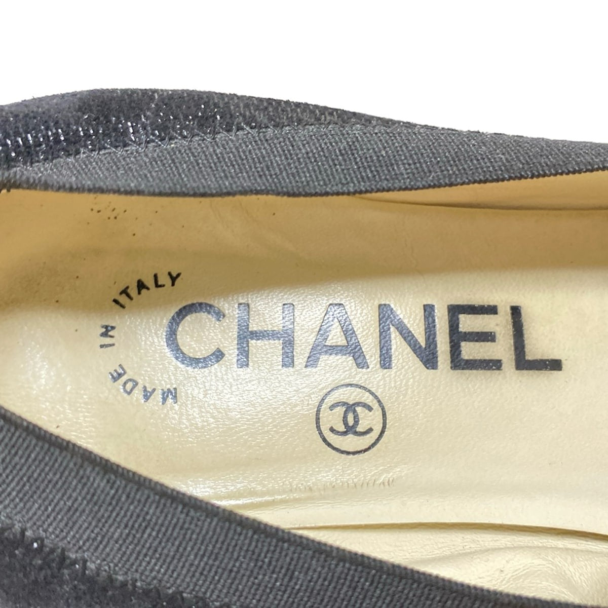 CHANEL Shoes Pumps Heel Cocomark EU 35 US 5 Black Authentic