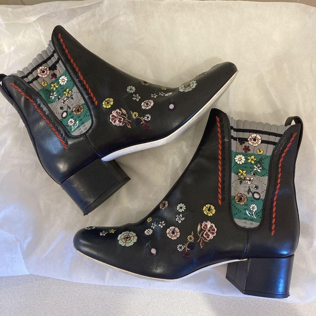 FENDI Short Boots Shoes EU 36 US 6 Black Authentic