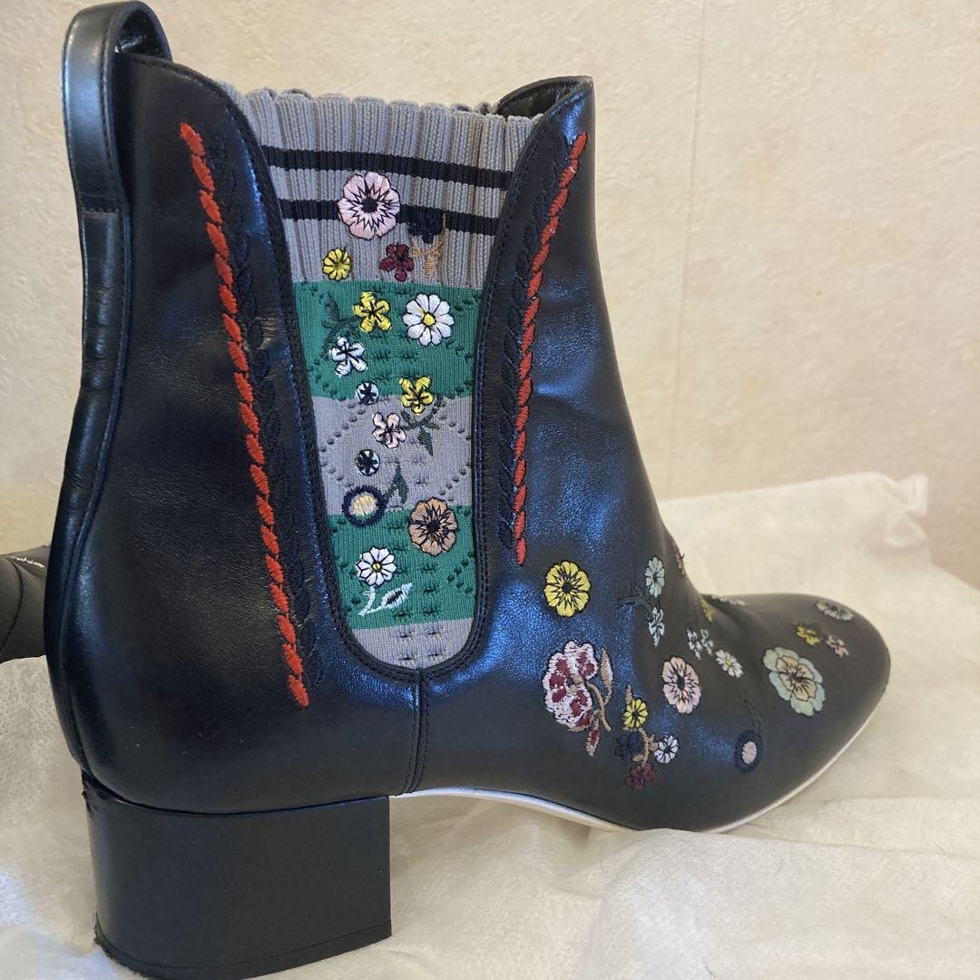 FENDI Short Boots Shoes EU 36 US 6 Black Authentic