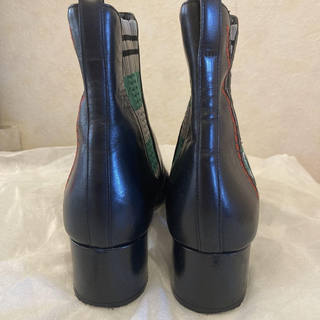 FENDI Short Boots Shoes EU 36 US 6 Black Authentic