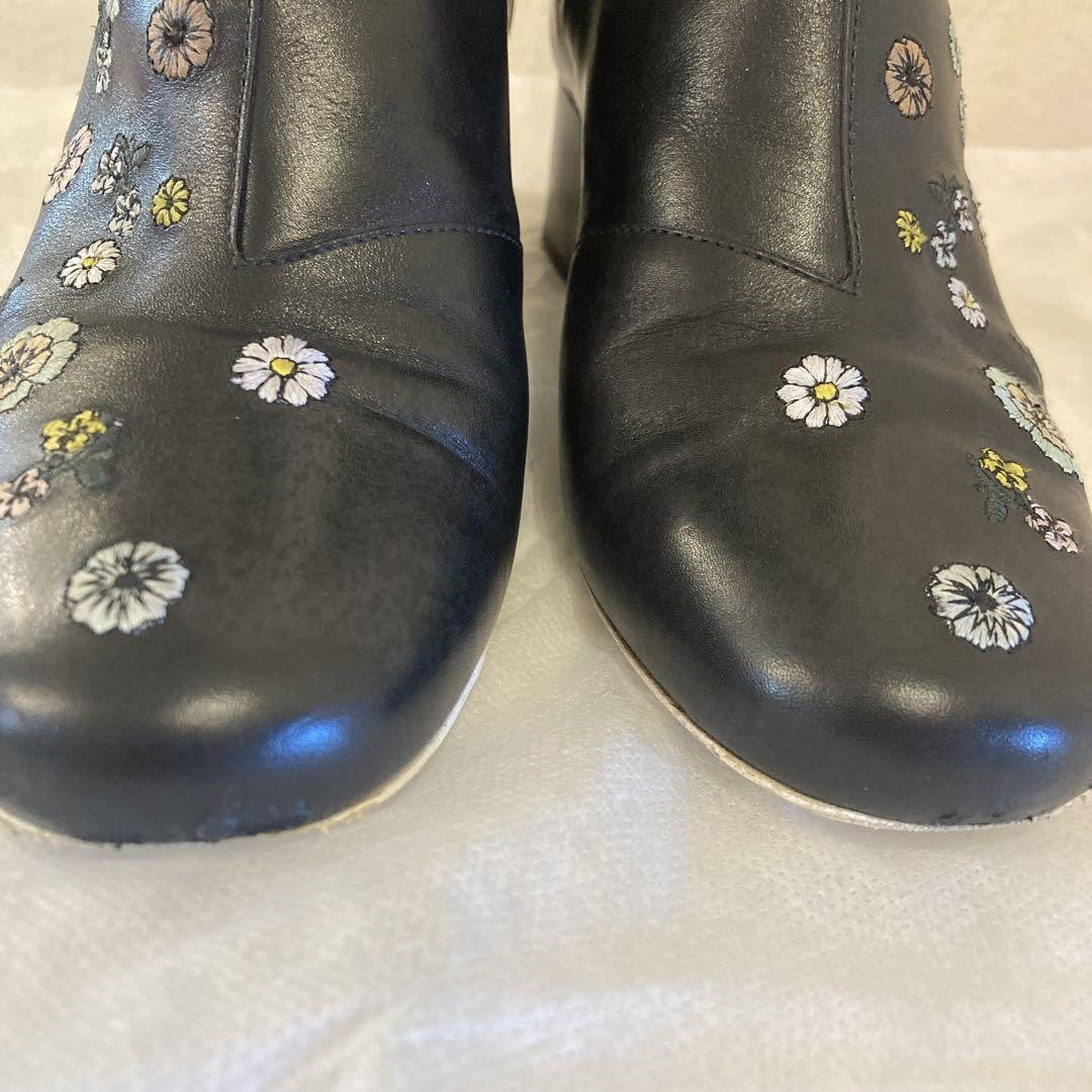 FENDI Short Boots Shoes EU 36 US 6 Black Authentic