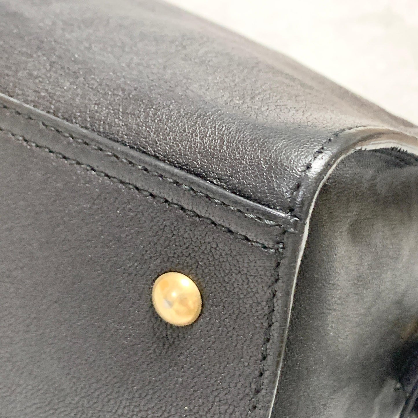 Saint Laurent Cabas Y Line Handbag Shoulder Bag YSL Cassandra Purse Black