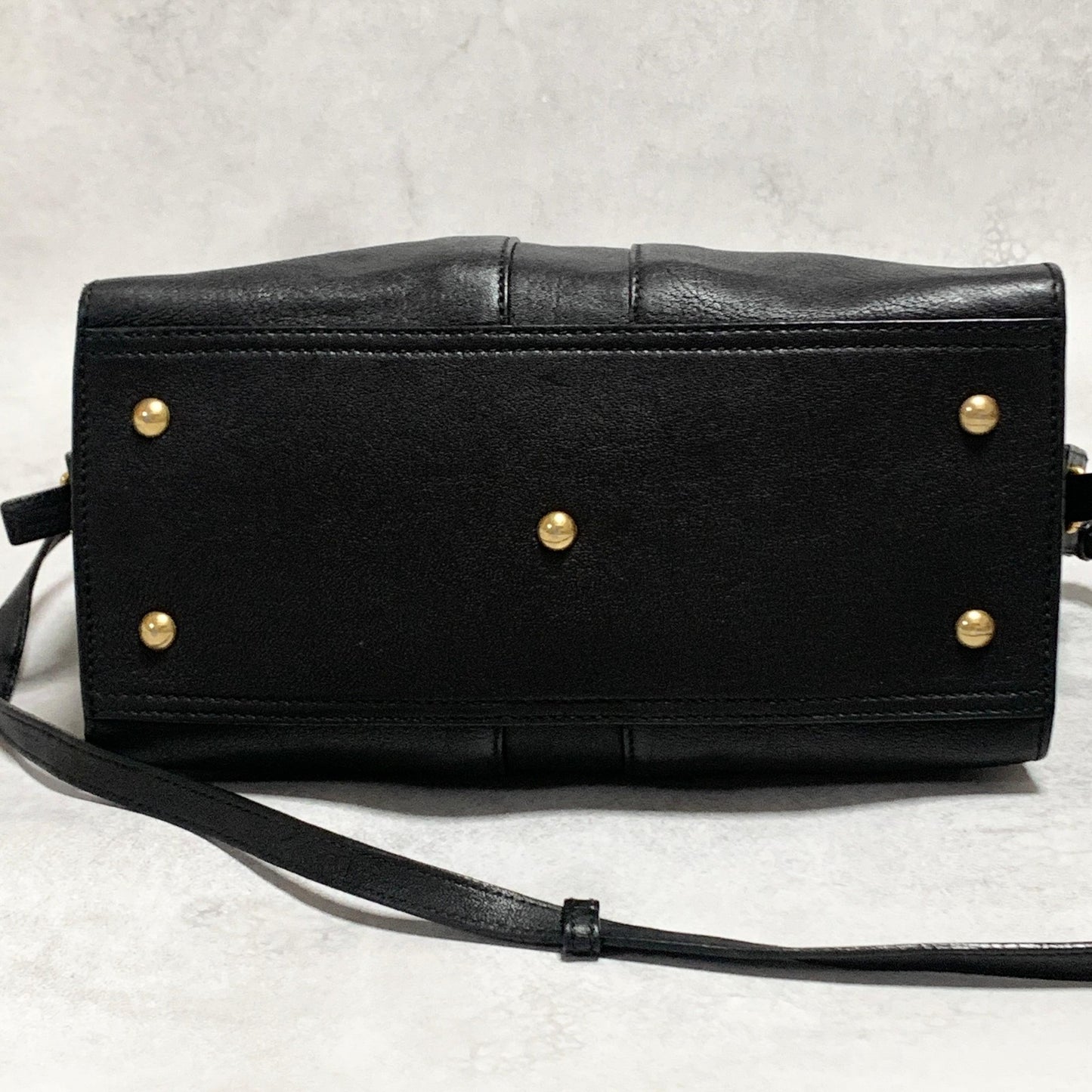 Saint Laurent Cabas Y Line Handbag Shoulder Bag YSL Cassandra Purse Black