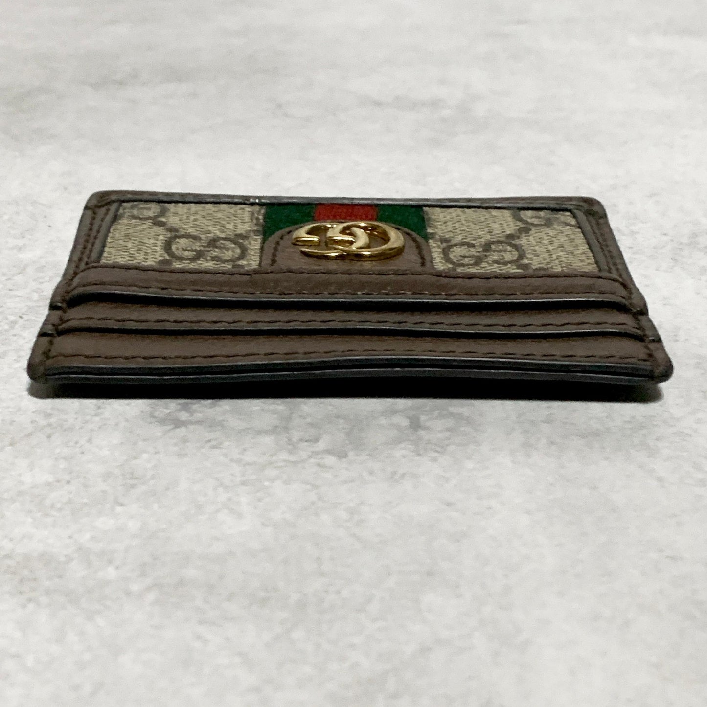 GUCCI Card Holder GG Ophidia Sherry Line Supreme Case Wallet Compact Authentic