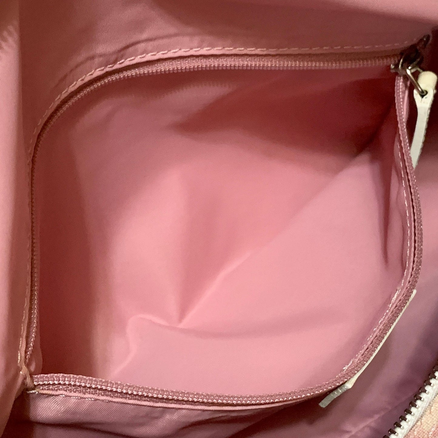 Christian Dior Bag Boston No2 Trotter PVC Hand Tote Purse PVC Pink White Auth