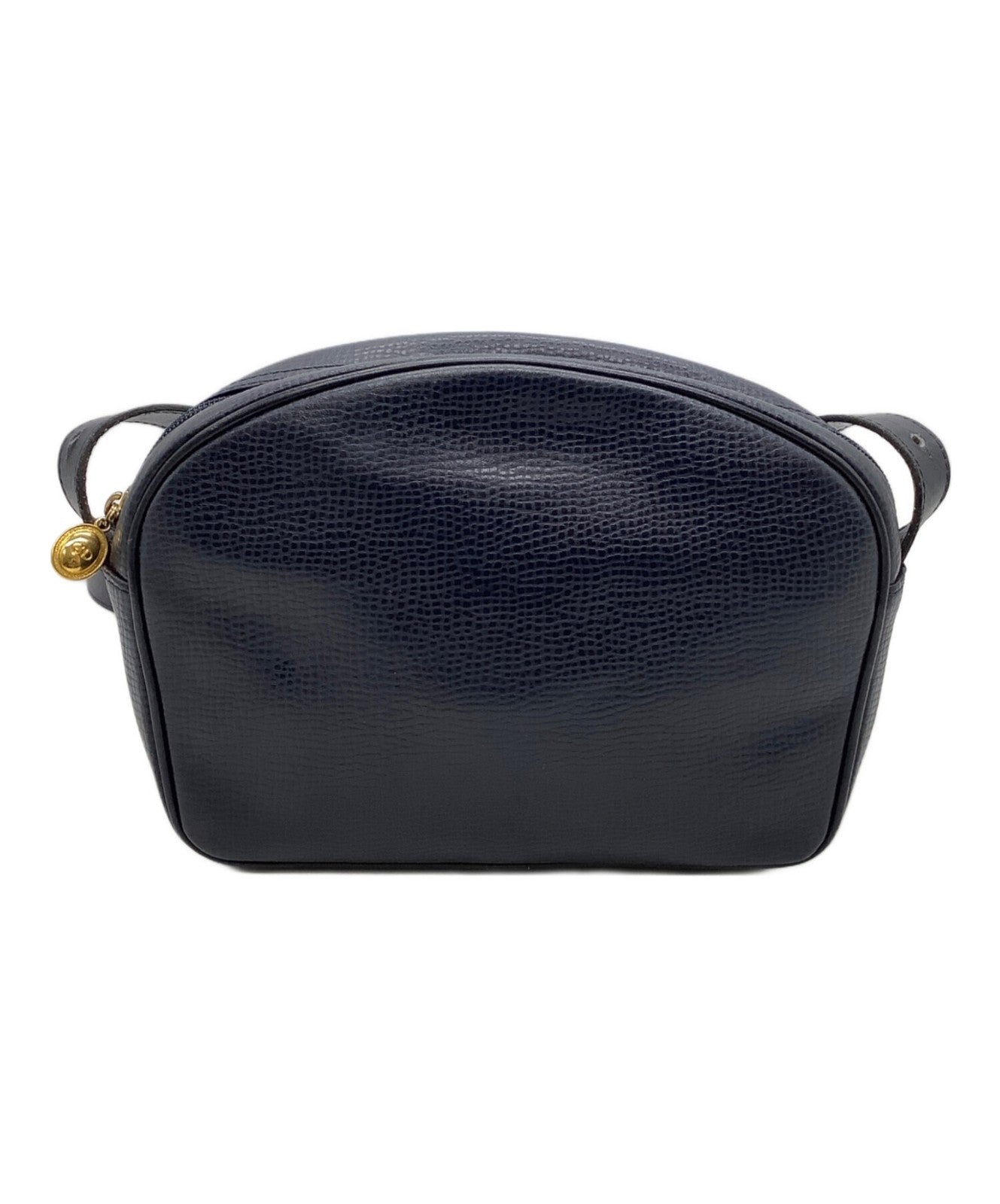Christian Dior Shoulder Bag Purse CD Navy Authentic