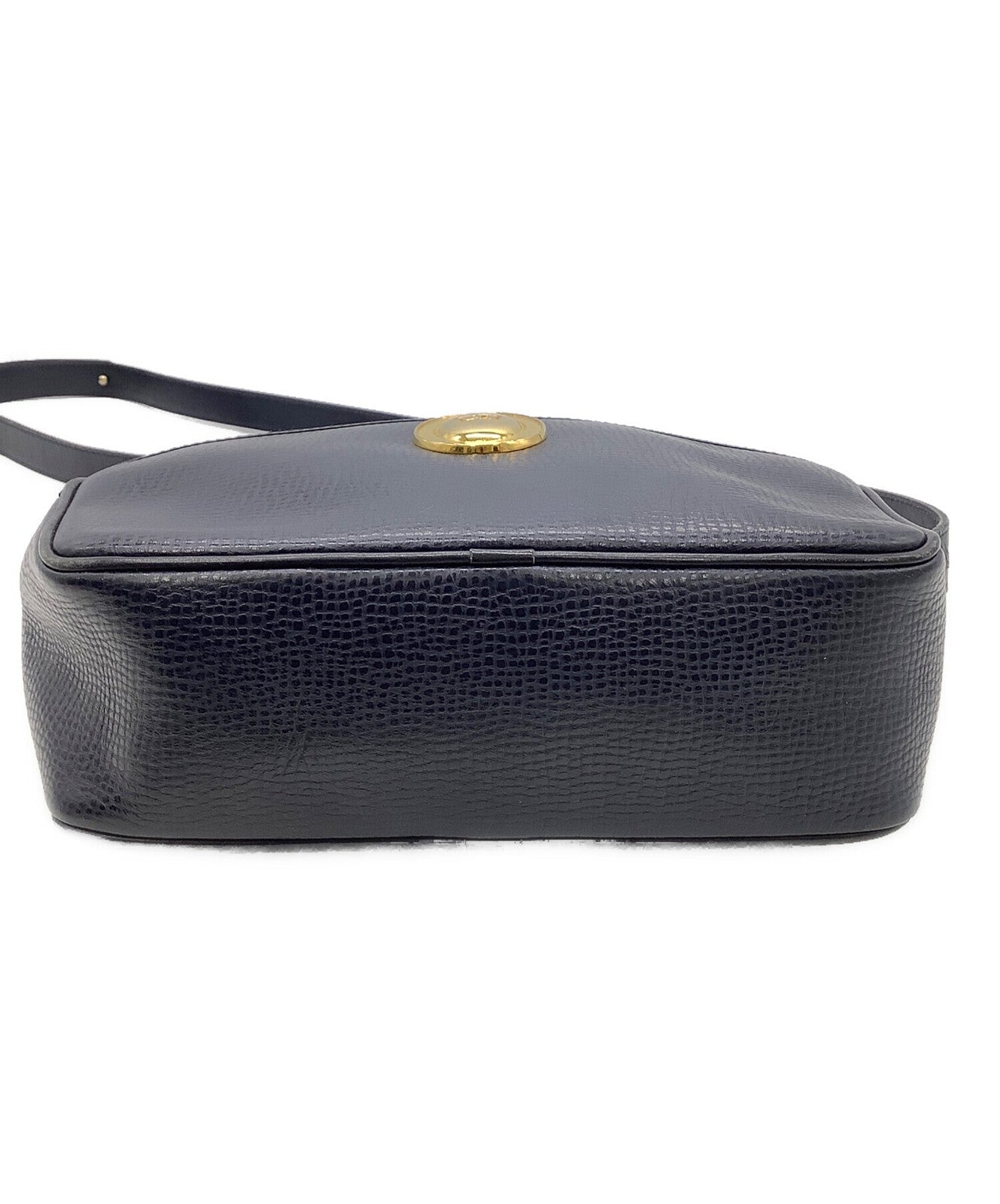 Christian Dior Shoulder Bag Purse CD Navy Authentic