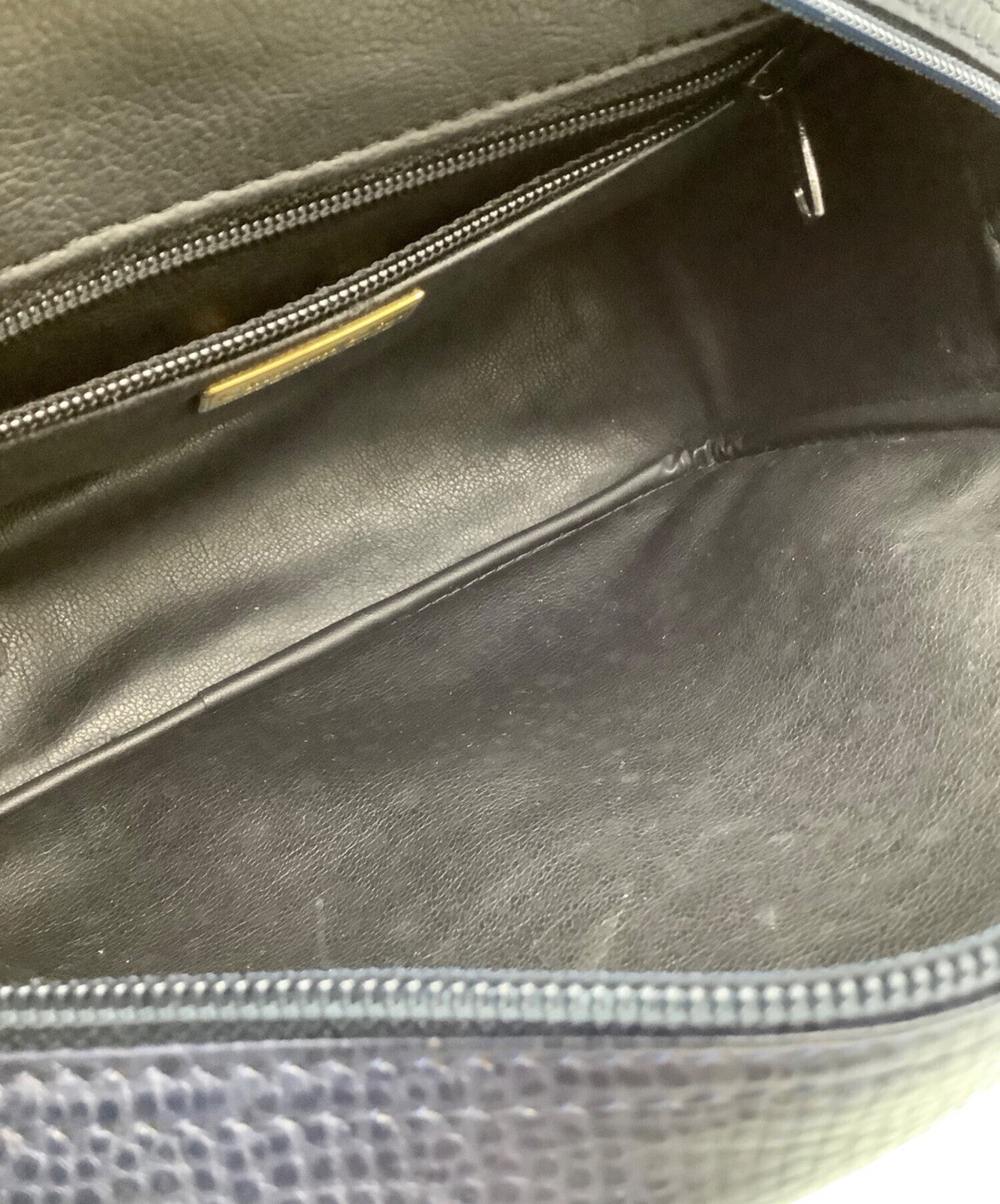 Christian Dior Shoulder Bag Purse CD Navy Authentic