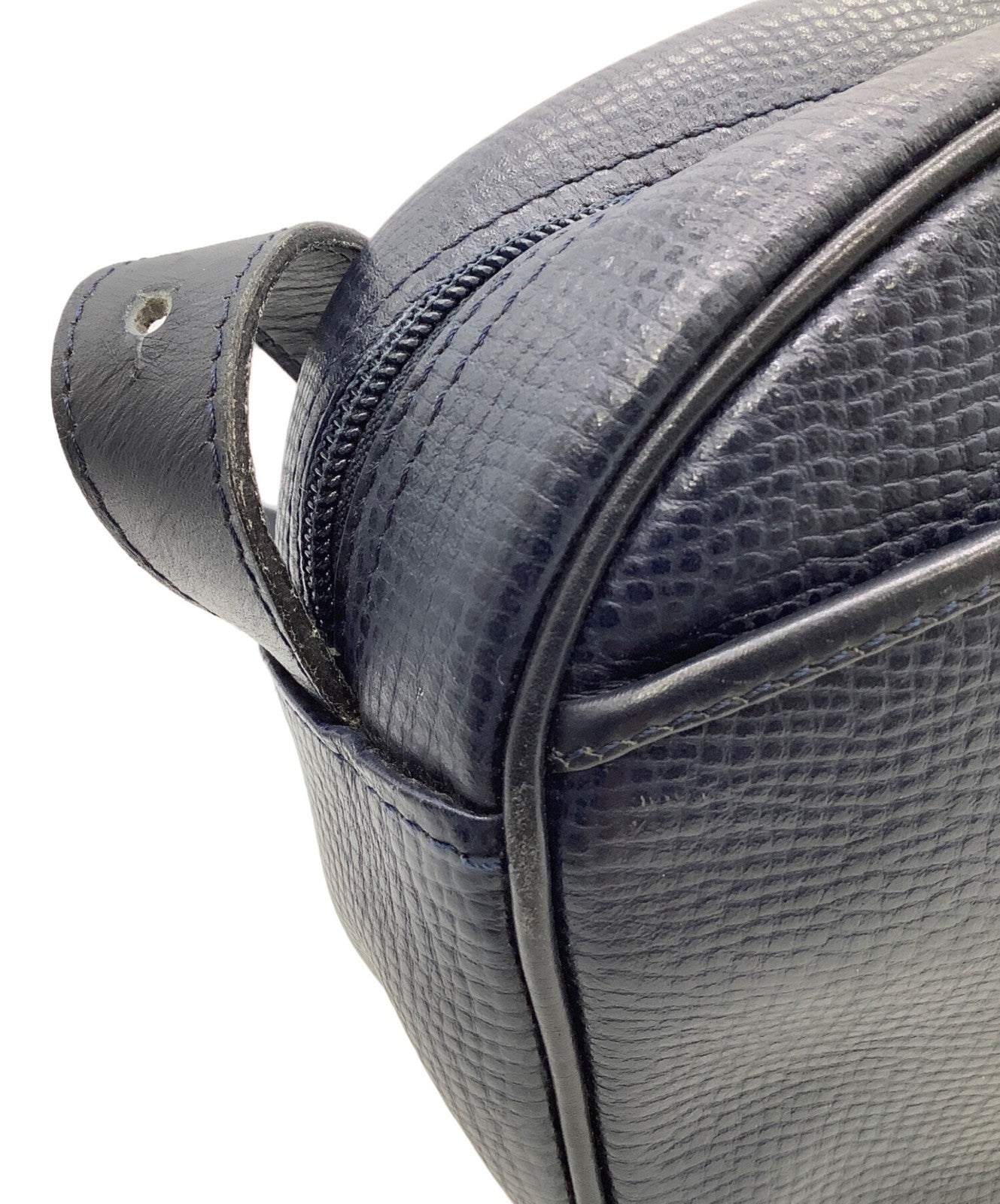 Christian Dior Shoulder Bag Purse CD Navy Authentic