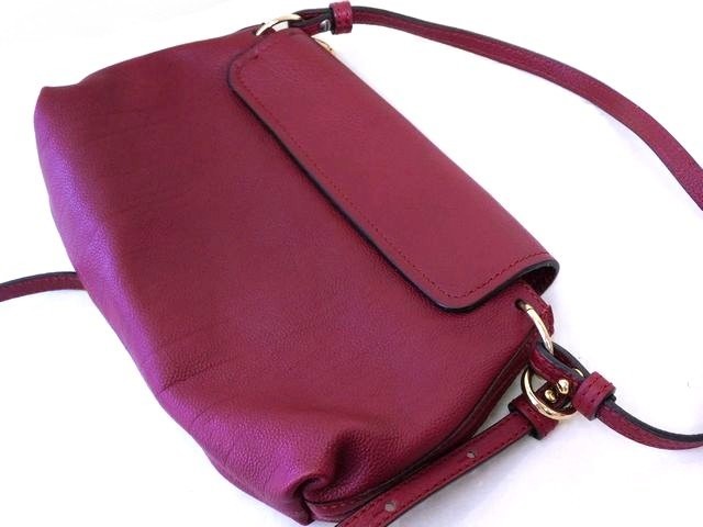 Chloe Mini Hand Shoulder Bag Tote Purse 2way Leather Red Authentic