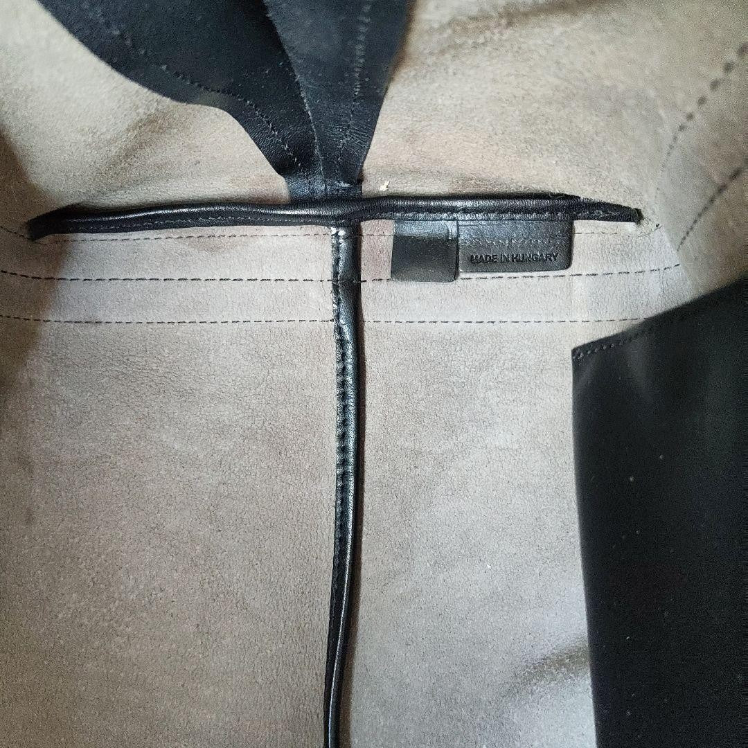 Chloe Hand Bag Tote Purse Leather Black Gray Authentic