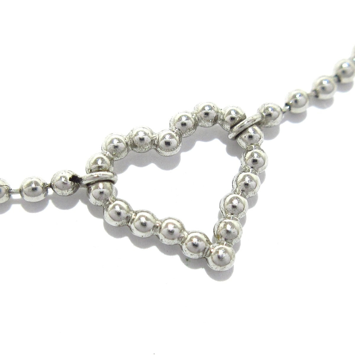 GUCCI Bracelet Bangle GG Heart Silver 925 Women Accessory Authentic