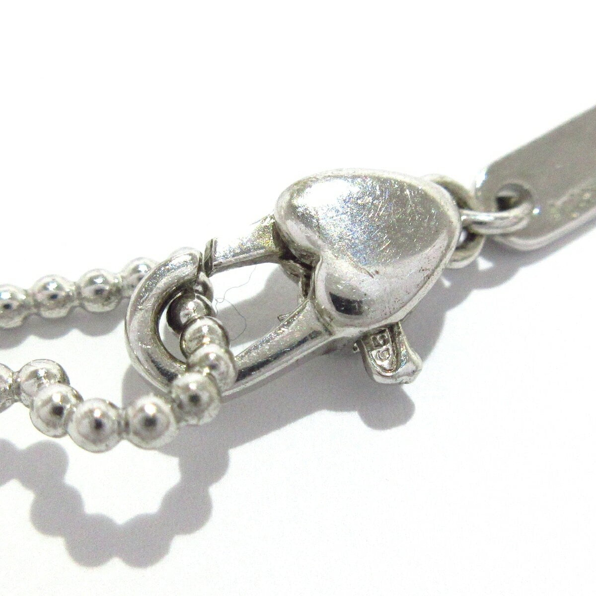 GUCCI Bracelet Bangle GG Heart Silver 925 Women Accessory Authentic