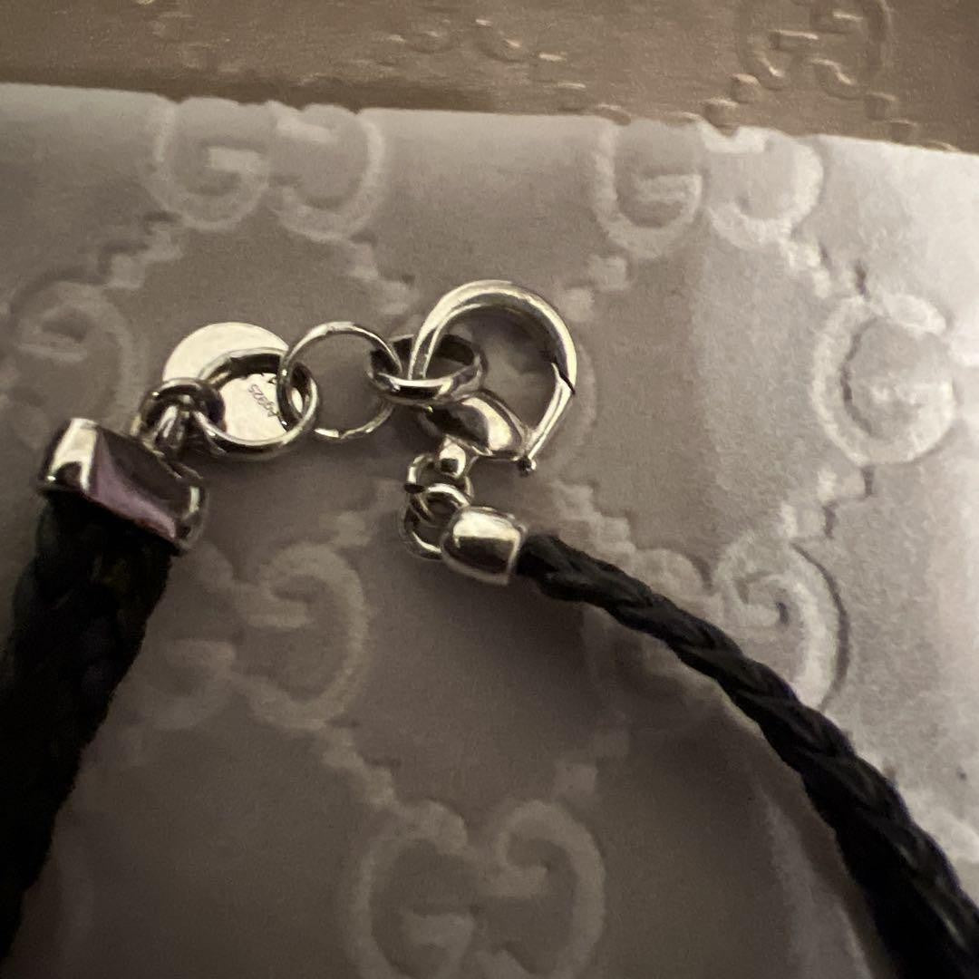GUCCI Bracelet Bangle Horsebit Silver Unisex Accessory Authentic