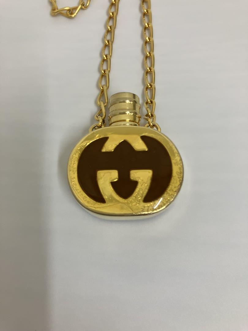 GUCCI Necklace Pendant Old Bottle Men's Accessory Authentic