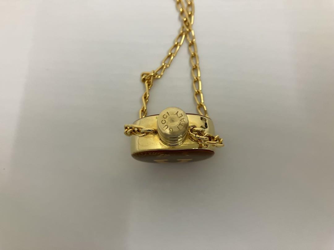 GUCCI Necklace Pendant Old Bottle Men's Accessory Authentic