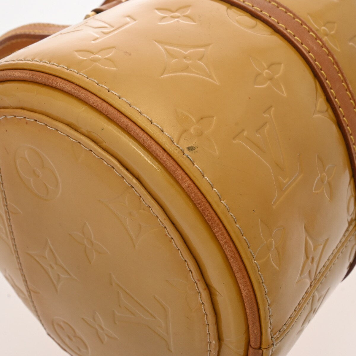 Louis Vuitton Hand Bag Tote Purse Monogram Beige Authentic