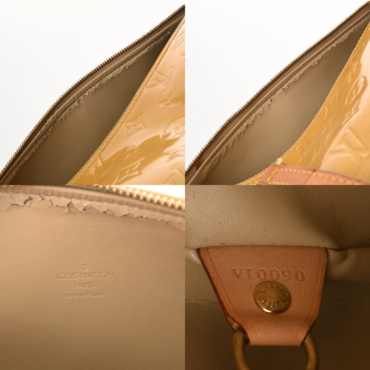 Louis Vuitton Hand Bag Tote Purse Monogram Beige Authentic