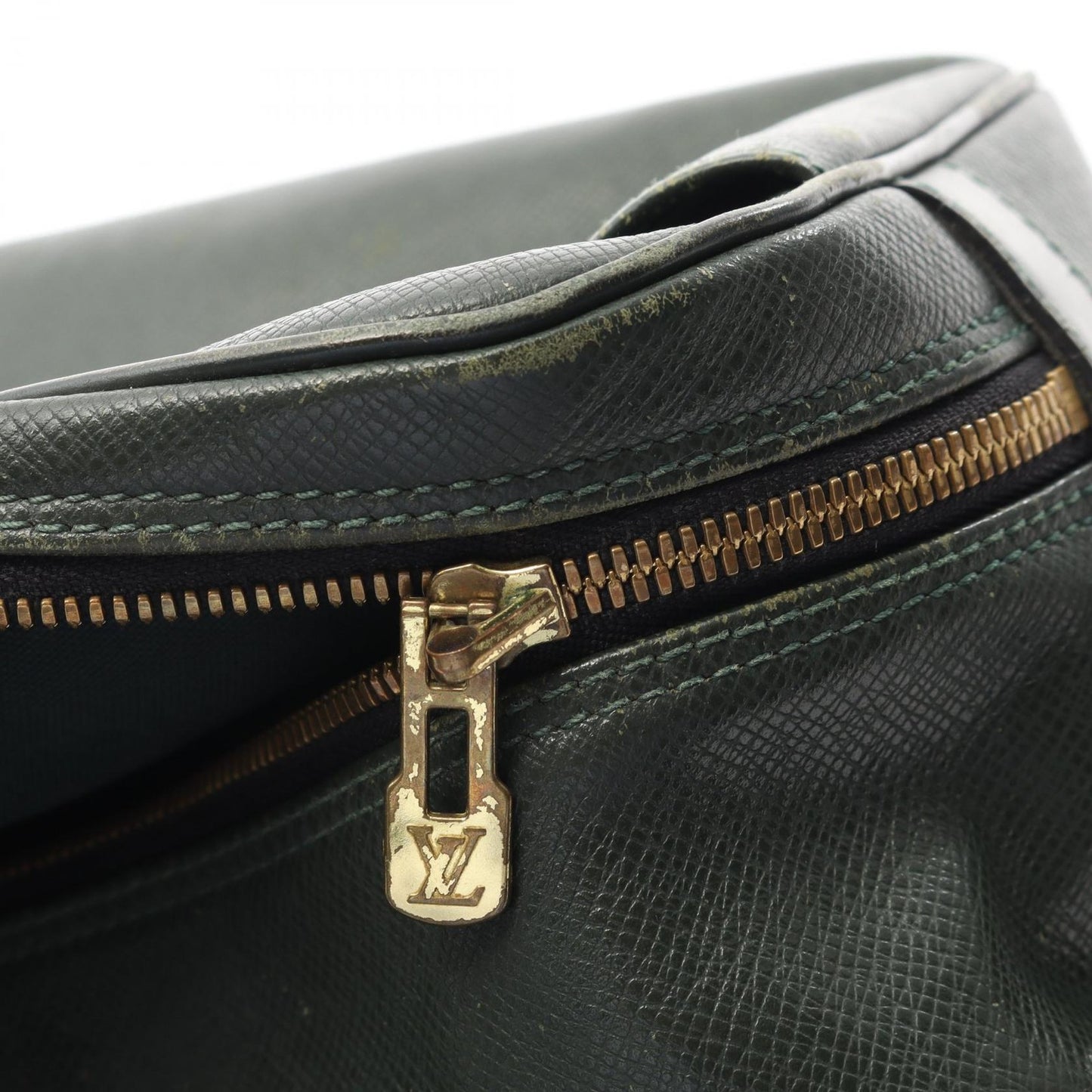 Louis Vuitton Shoulder Bag Purse M30154 Leather Green Authentic