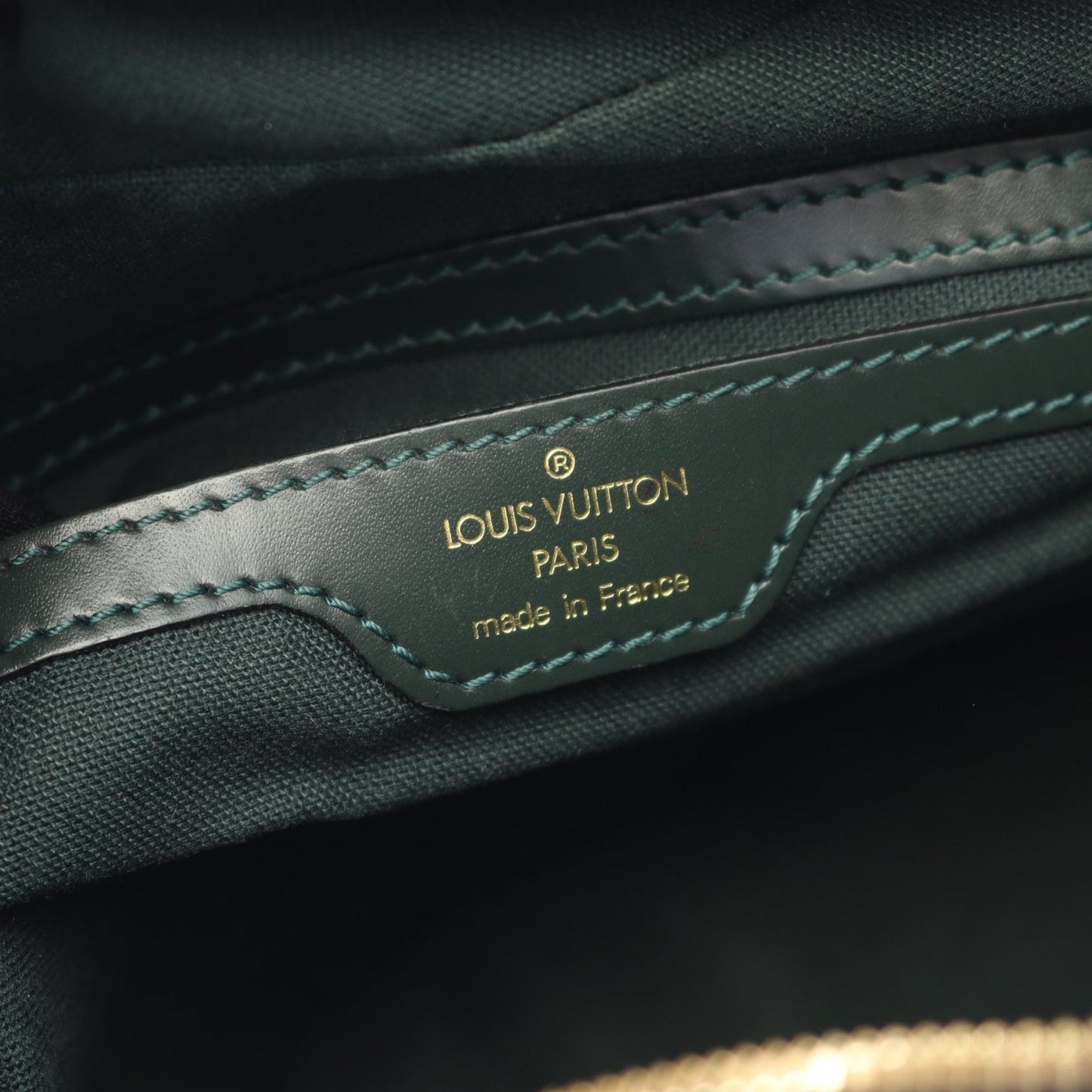 Louis Vuitton Shoulder Bag Purse M30154 Leather Green Authentic