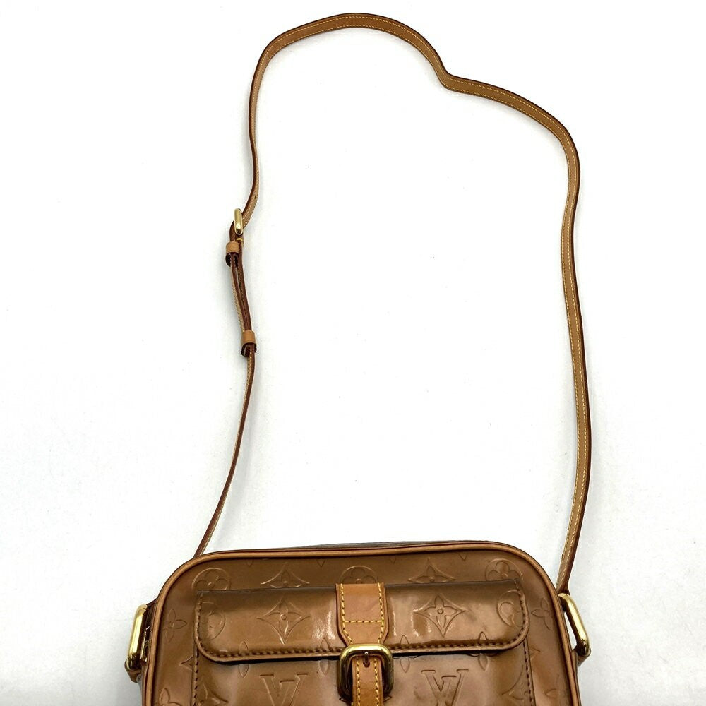Louis Vuitton Shoulder Bag Purse Christy MM Vernis Gold Authentic