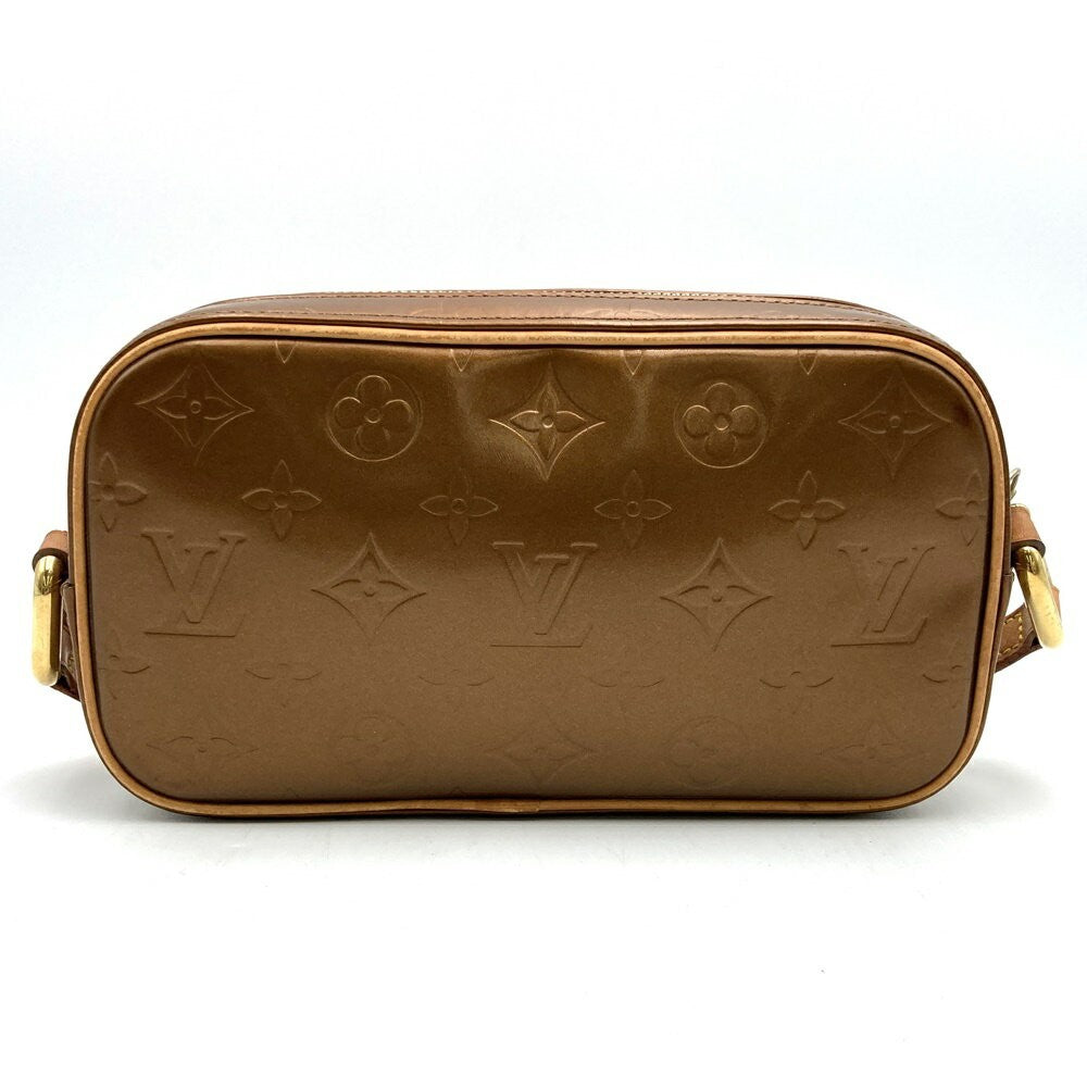Louis Vuitton Shoulder Bag Purse Christy MM Vernis Gold Authentic