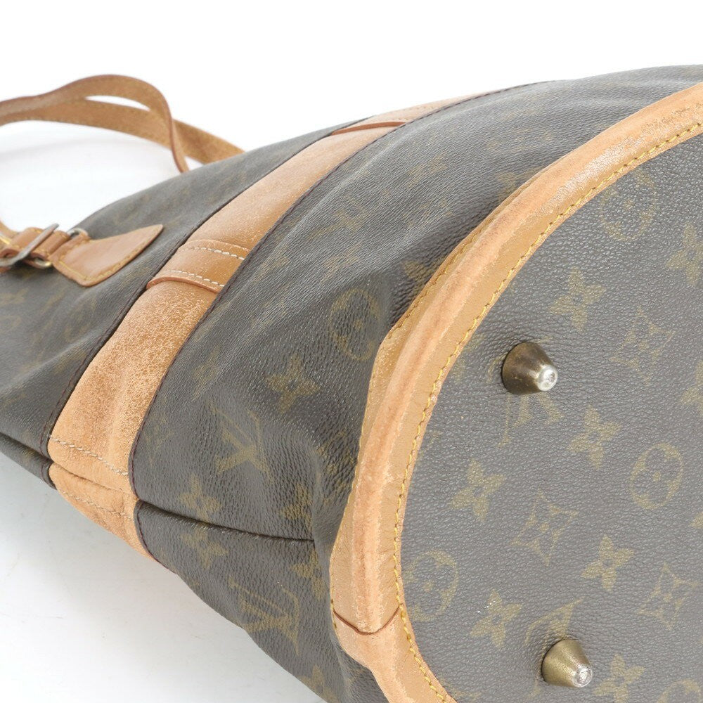 Louis Vuitton Hand Bag Tote Purse Monogram M42236 Leather Coated Canvas Brown