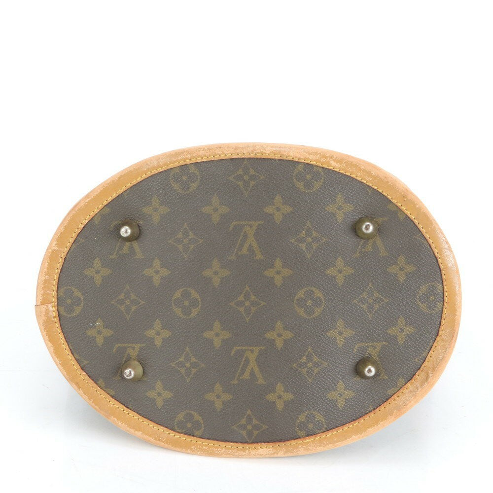 Louis Vuitton Hand Bag Tote Purse Monogram M42236 Leather Coated Canvas Brown