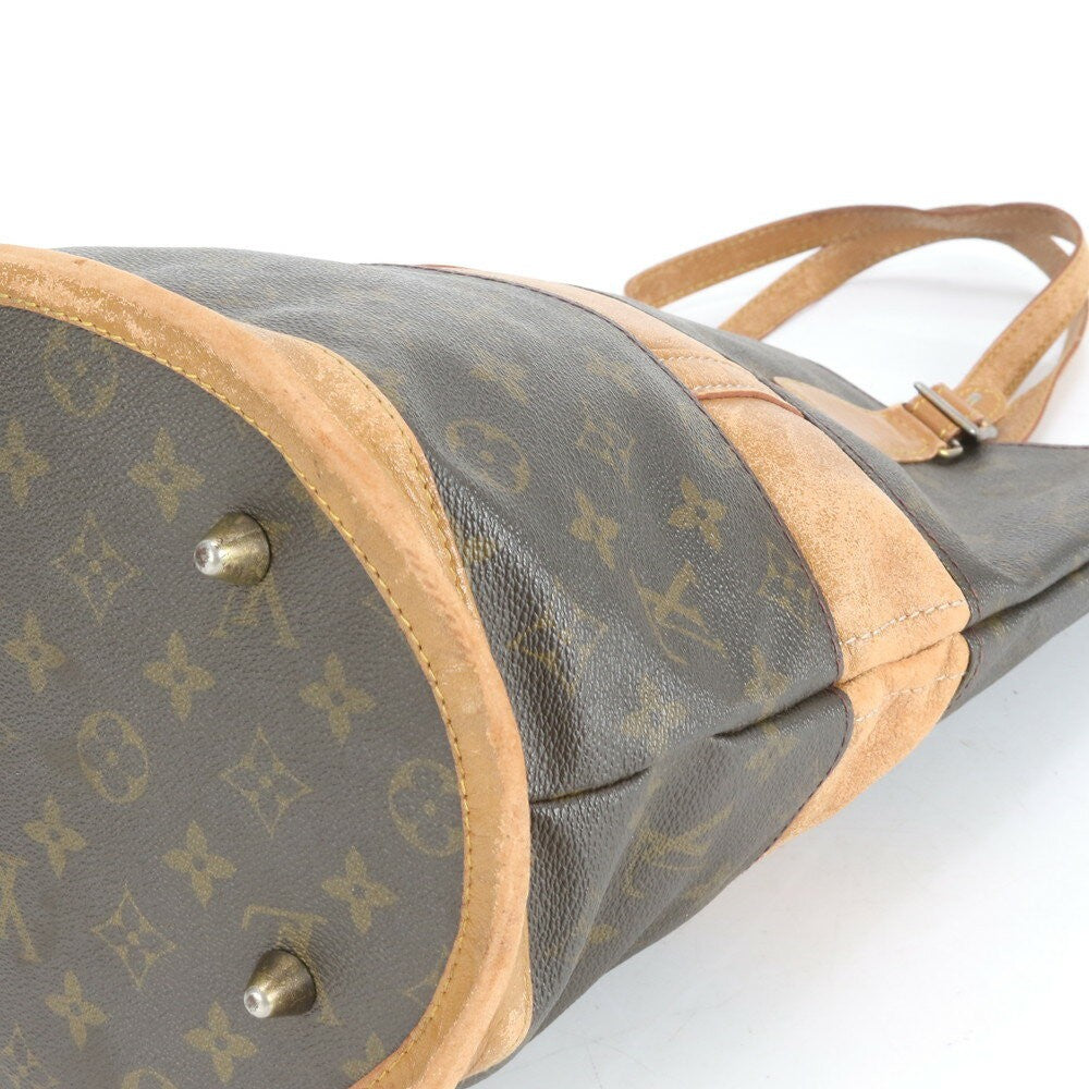 Louis Vuitton Hand Bag Tote Purse Monogram M42236 Leather Coated Canvas Brown