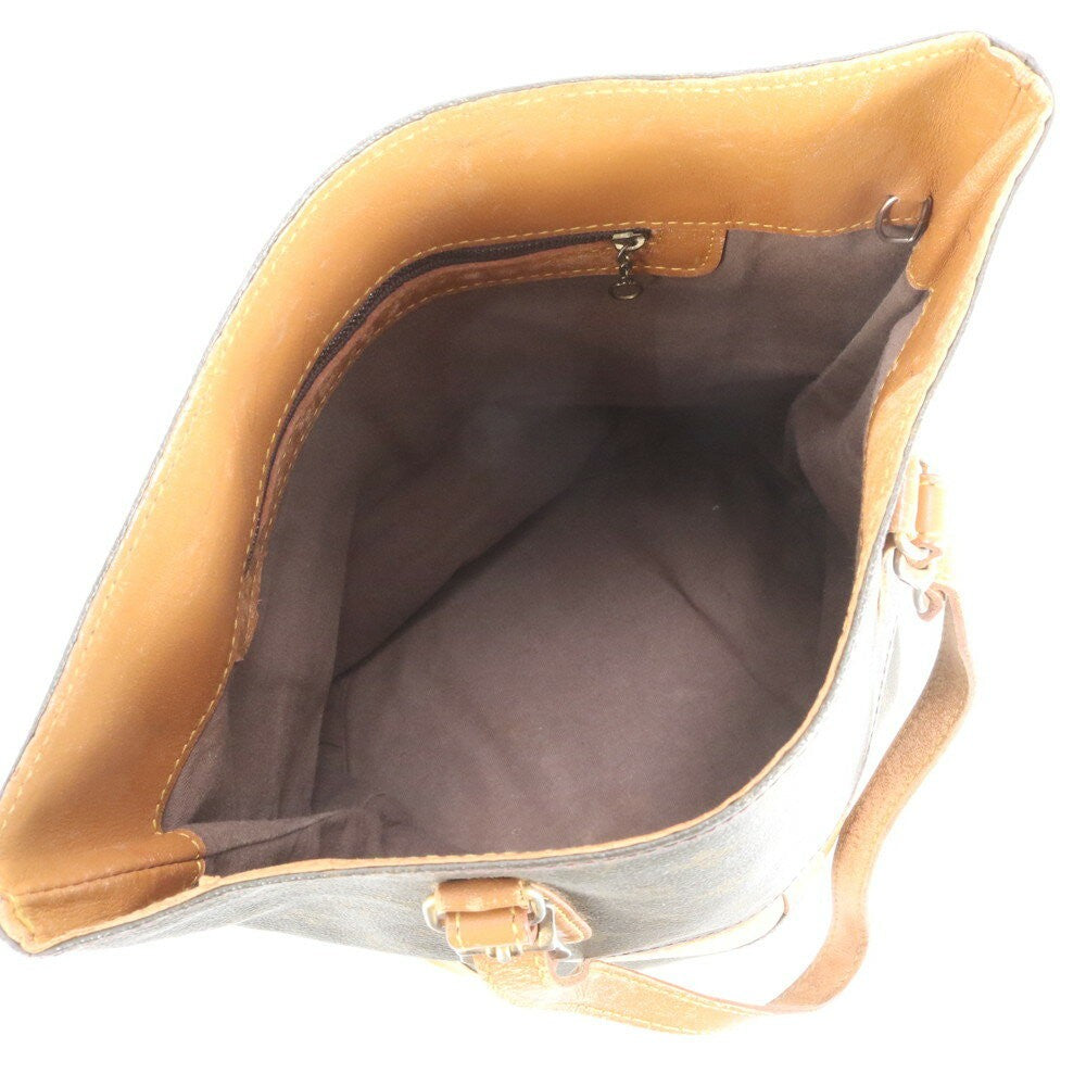 Louis Vuitton Hand Bag Tote Purse Monogram M42236 Leather Coated Canvas Brown