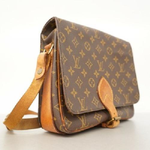 Louis Vuitton Shoulder Bag Purse Monogram M51252 Brown Authentic