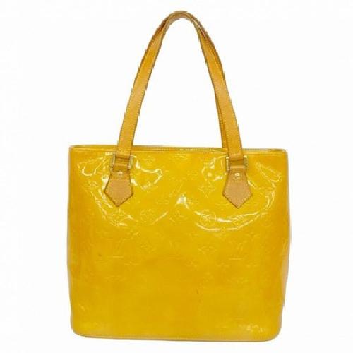 Louis Vuitton Hand Bag Tote Purse Vernis M91004 Beige Authentic