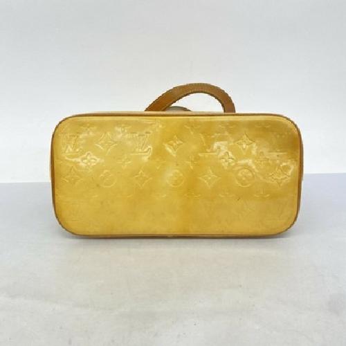 Louis Vuitton Hand Bag Tote Purse Vernis M91004 Beige Authentic