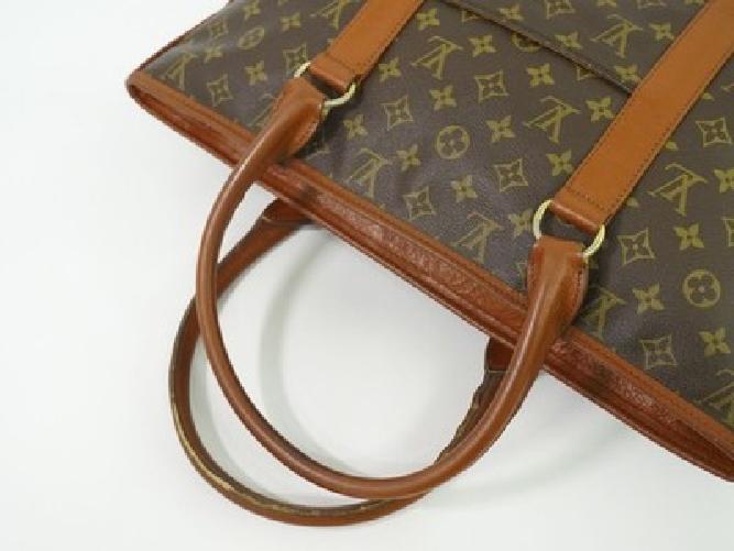 Louis Vuitton Hand Bag Tote Purse Monogram M42425 Brown Authentic