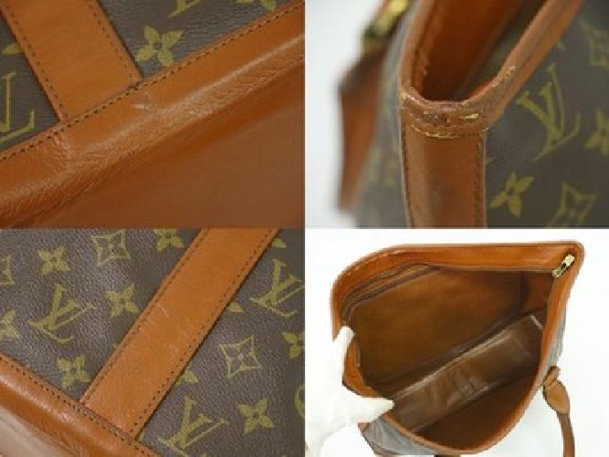 Louis Vuitton Hand Bag Tote Purse Monogram M42425 Brown Authentic