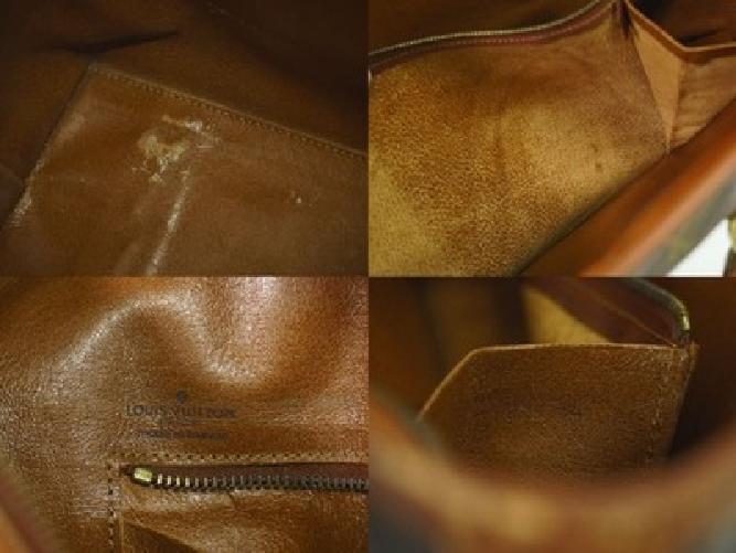 Louis Vuitton Hand Bag Tote Purse Monogram M42425 Brown Authentic