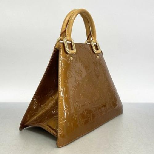 Louis Vuitton Hand Bag Tote Purse Vernis M91113 Bronze Authentic