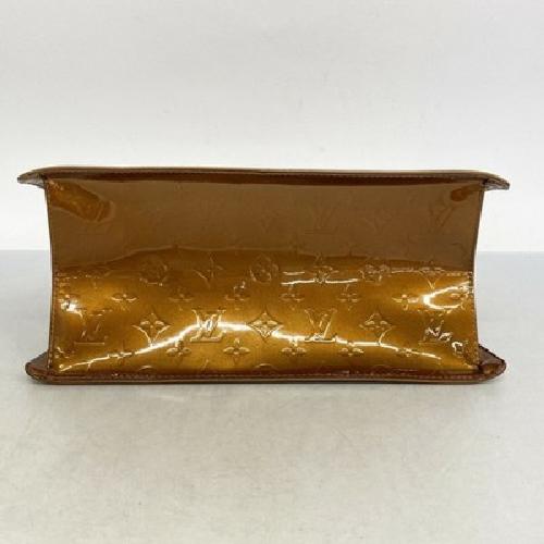 Louis Vuitton Hand Bag Tote Purse Vernis M91113 Bronze Authentic