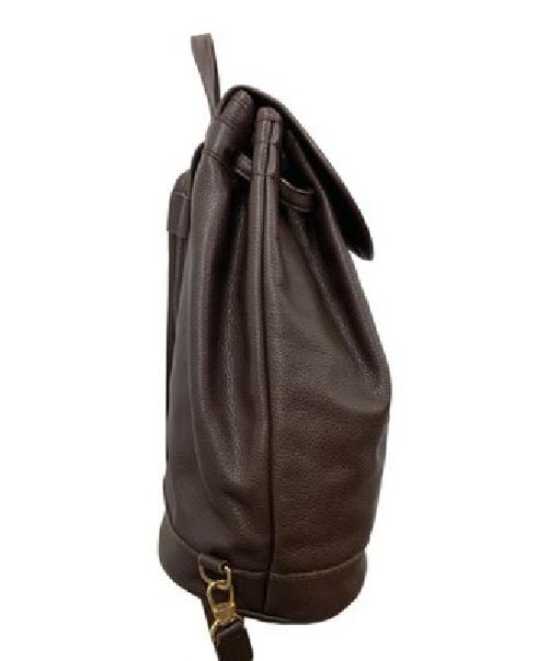 Longchamp Backpack Leather Brown Authentic