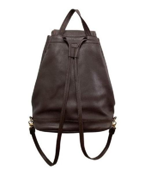 Longchamp Backpack Leather Brown Authentic
